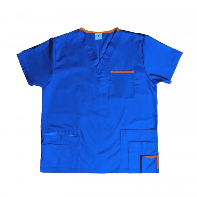CAMISA MEDICO MASCULINA AZUL 
